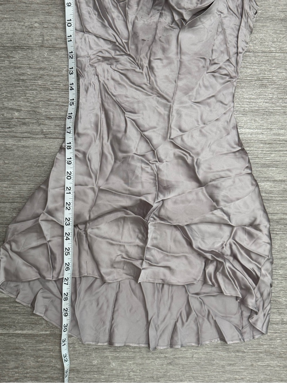 Guizio Cowl Slip Mini Dress Ice Grey Crystal Chain Open Back XS NWOT MSRP $288 - Picture 4 of 10